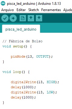 Pisca led arduino
