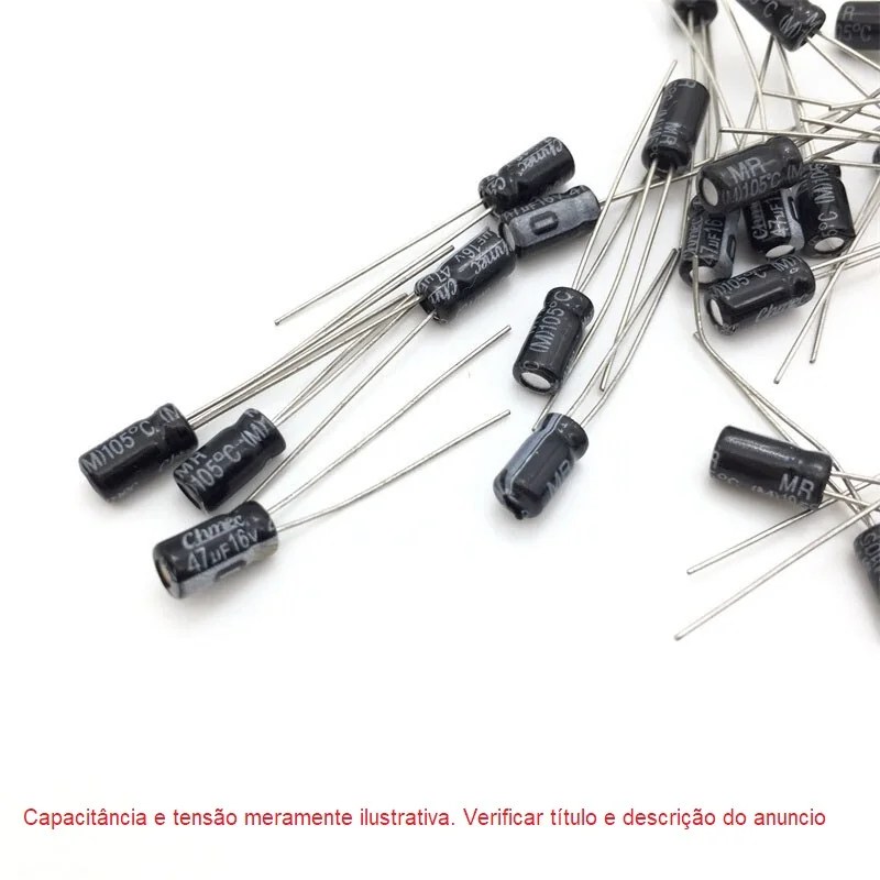 Capacitor Eletrolítico 100µF 25V - Imagem 3
