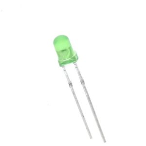 LED Difuso Verde 3mm — Kit 10 Unidades