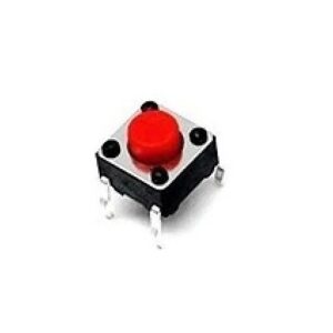Push Button Vermelho 4 Pinos para Protoboard