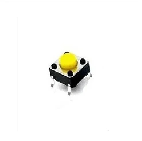 Push Button Amarelo 4 Pinos para Protoboard