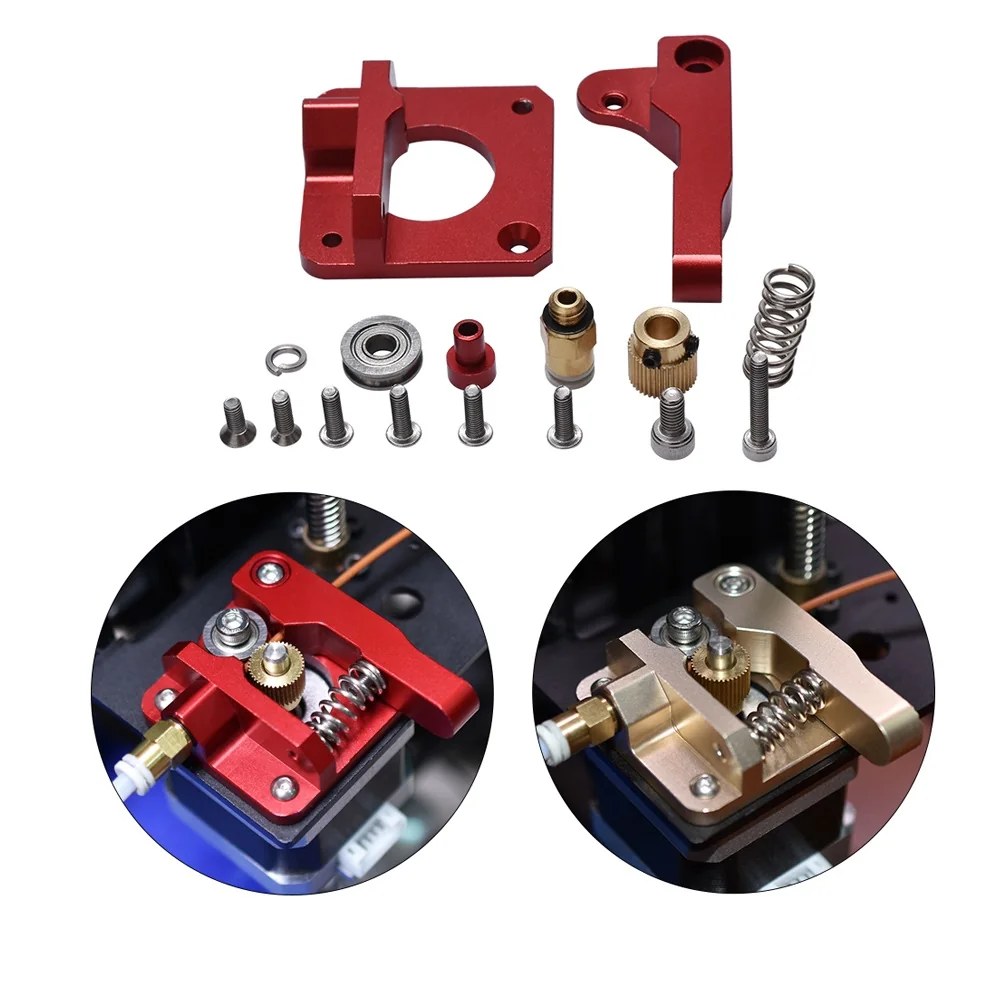 Extrusora MK8 para Impressora 3D Dourada (Bowden/Direct) - Imagem 2