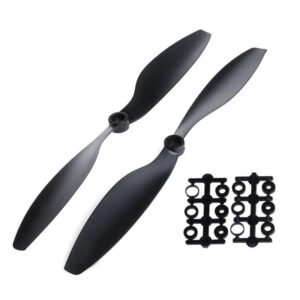 Par de Hélices 1045 Propeller Pretas para Drone