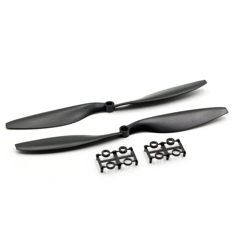 Par de Hélices 1045 Propeller Pretas para Drone - Imagem 2