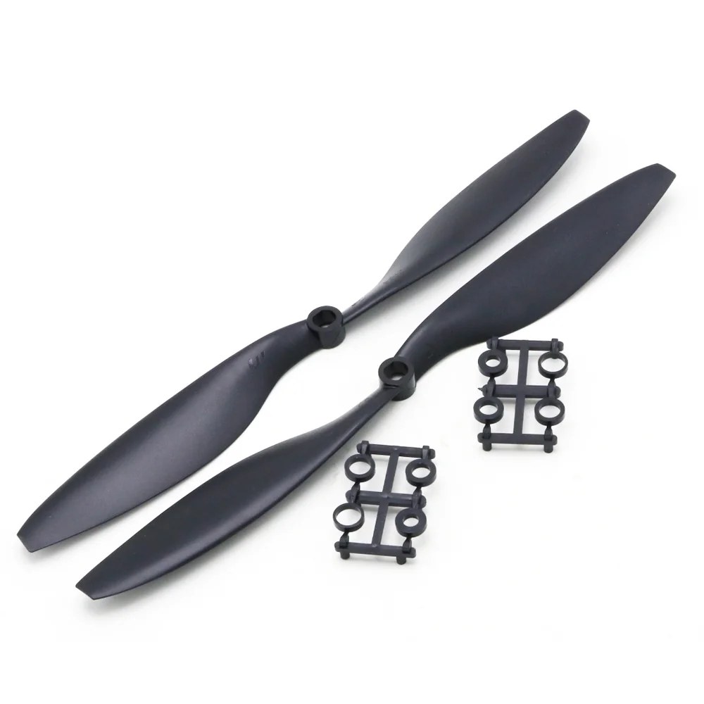 Par de Hélices 1045 Propeller Pretas para Drone - Imagem 3