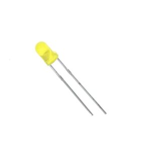 LED Difuso Amarelo 3mm — Kit 10 Unidades