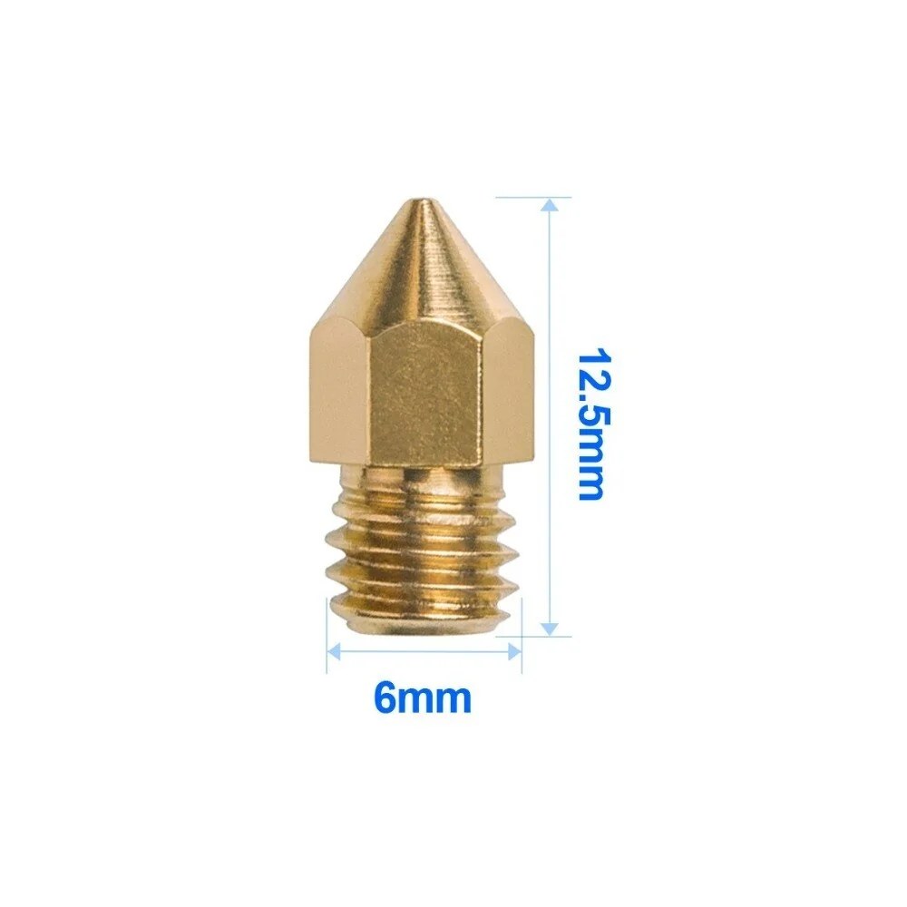 Bico Nozzle MK8 0,3mm Latão para Impressora 3D 1,75mm - Imagem 2