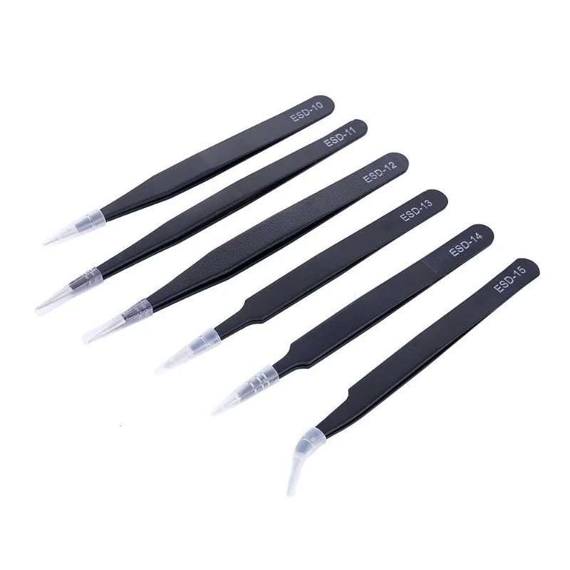 Pinças ESD Antiestáticas de Aço Inox para SMD - Imagem 4