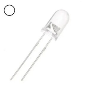 LED Alto Brilho 5mm Branco — Kit 10 Unidades