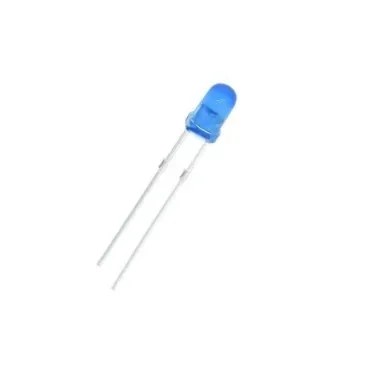 LED Difuso 5mm Azul — Kit 10 Unidades