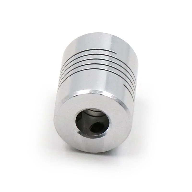Acoplamento Flexível 5x5mm para Motor de Passo (CNC/3D) Al - Imagem 2