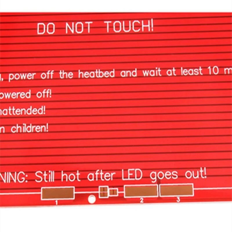 Mesa Aquecida Heatbed MK2B 12V/24V 214x214mm - Imagem 3