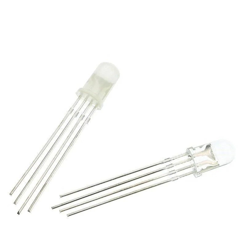LED RGB 5mm Cátodo Comum Alto Brilho — Kit 10 Unidades - Imagem 3