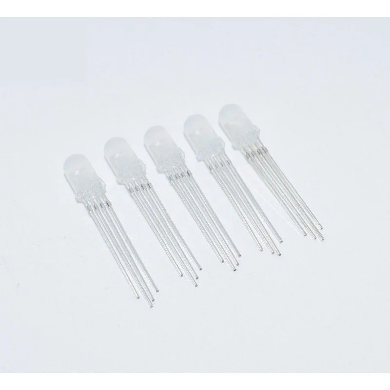 LED RGB 5mm Cátodo Comum Alto Brilho — Kit 10 Unidades - Imagem 6