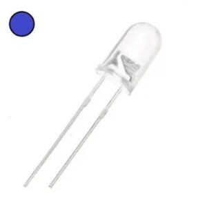LED Alto Brilho 5mm Azul — Kit 10 Unidades