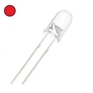LED Alto Brilho 5mm Vermelho — Kit 10 Unidades