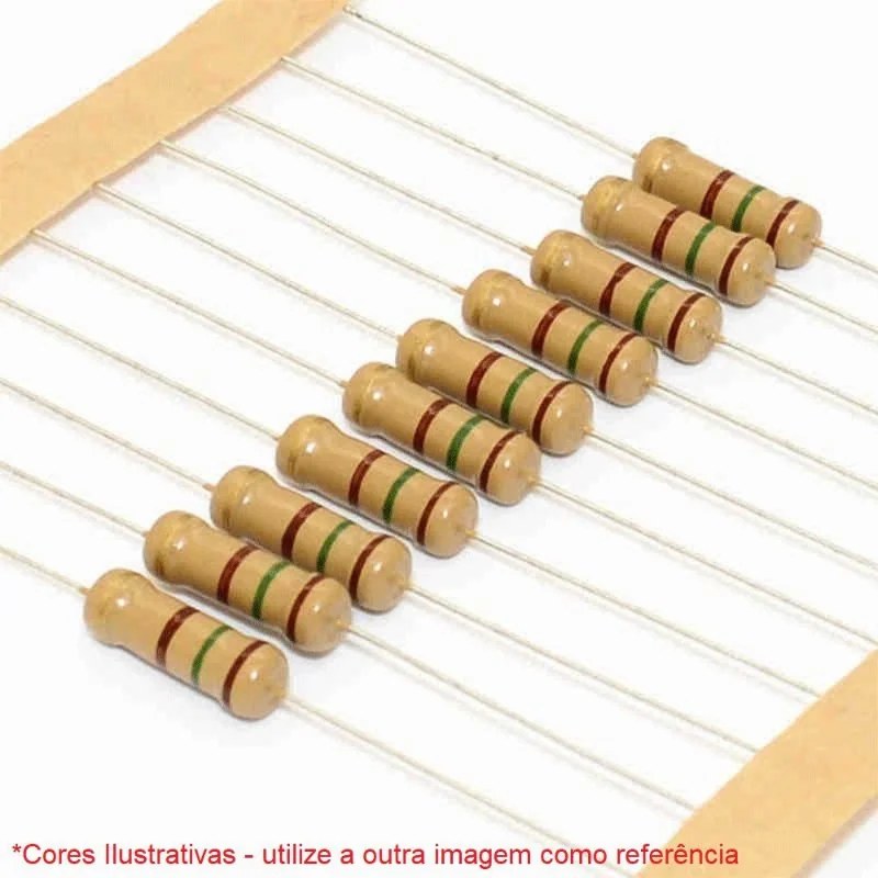 Kit 10 Resistores 10Ω 1/4W - Imagem 2